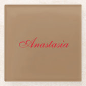 Beruflicher Name der klassischen Handschrift Glasuntersetzer (Vorderseite)