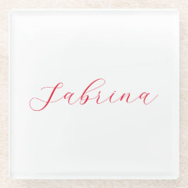 Beruflicher Name der klassischen Handschrift Glasuntersetzer