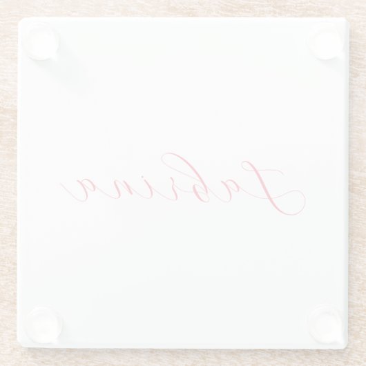 Beruflicher Name der klassischen Handschrift Glasuntersetzer (Rückseite)