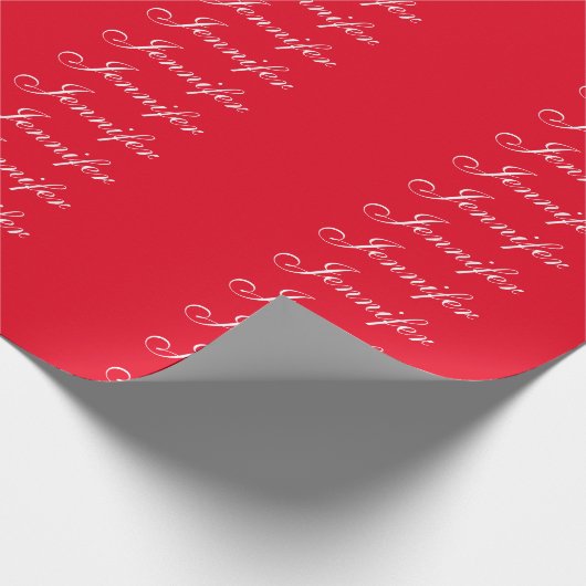 Beruflicher Name der klassischen Handschrift in Ro Geschenkpapier (Ecke)