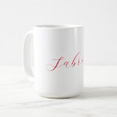 Beruflicher Name der klassischen Handschrift Kaffeetasse (Vorderseite Links)