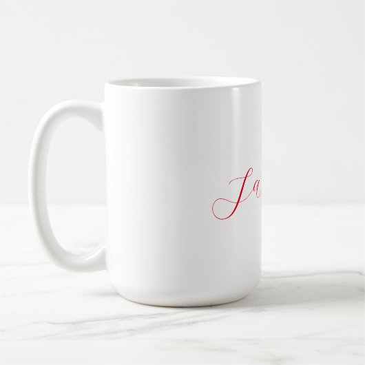 Beruflicher Name der klassischen Handschrift Kaffeetasse (Links)