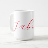 Beruflicher Name der klassischen Handschrift Kaffeetasse (Vorderseite Links)