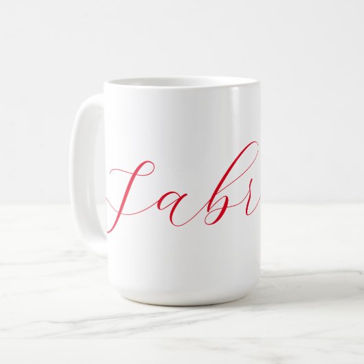 Beruflicher Name der klassischen Handschrift Kaffeetasse (Vorderseite Links)