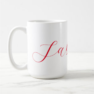 Beruflicher Name der klassischen Handschrift Kaffeetasse