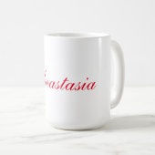 Beruflicher Name der klassischen Handschrift Kaffeetasse (VorderseiteRechts)