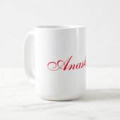 Beruflicher Name der klassischen Handschrift Kaffeetasse (Vorderseite Links)