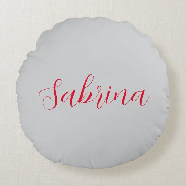 Beruflicher Name der klassischen Handschrift Rundes Kissen (Vorderseite)