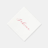 Beruflicher Name der klassischen Handschrift Serviette (Ecke)