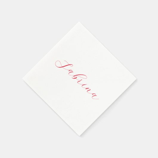 Beruflicher Name der klassischen Handschrift Serviette (Ecke)