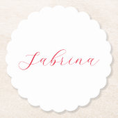 Beruflicher Name der klassischen Handschrift Untersetzer (Vorderseite)