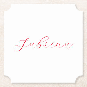 Beruflicher Name der klassischen Handschrift Untersetzer