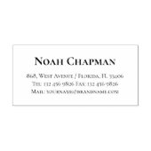 Beruflicher Name der klassischen Kontaktinformatio Permastempel (Design)