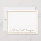 Beruflicher Name der Personalisierten Monogramm Mitteilungskarte (Vorderseite)