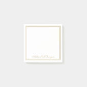 Beruflicher Name der Personalisierten Monogramm Post-it Klebezettel (Vorderseite)