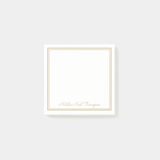 Beruflicher Name der Personalisierten Monogramm Post-it Klebezettel (Vorderseite)