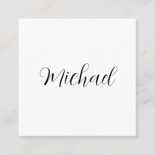 Beruflicher Name der Schrift minimalistisch modern Begleitkarte (Vorderseite)