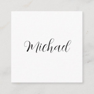 Beruflicher Name der Schrift minimalistisch modern Begleitkarte