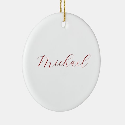 Beruflicher Name der Schrift minimalistisch modern Keramik Ornament (Rechts)