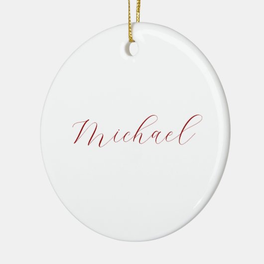Beruflicher Name der Schrift minimalistisch modern Keramik Ornament (Links)