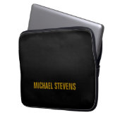 Beruflicher Name der schwarzen Farbe Laptopschutzhülle (Vorderseite Links)