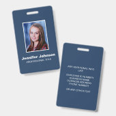 Beruflicher Name des benutzerdefinierten Fotos für Ausweis (Vorder- & Rückseite)