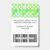 Beruflicher Name des für das Logo geeigneten Mitar Ausweis (Rückseite)