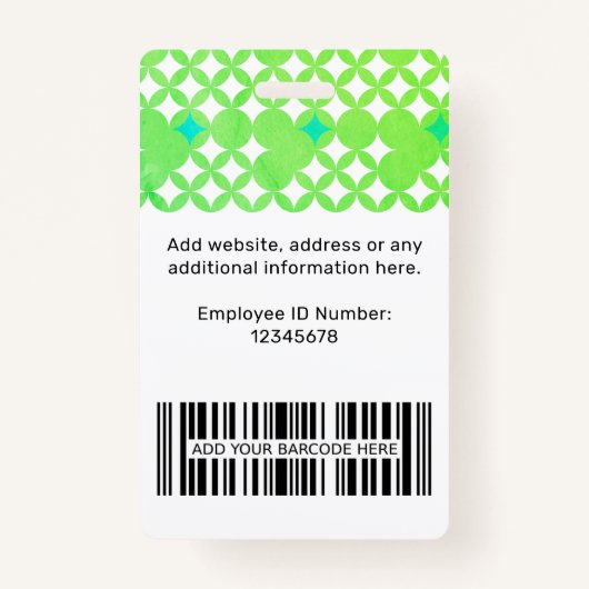 Beruflicher Name des für das Logo geeigneten Mitar Ausweis (Rückseite)