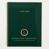 Beruflicher Name des grün grünen Round-Logos Planer (Vorderseite)