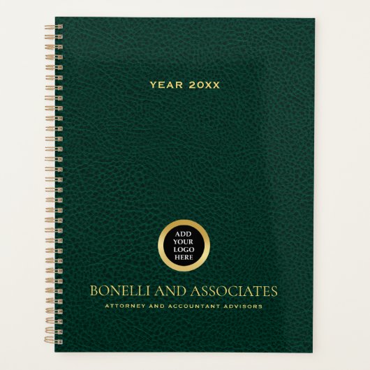 Beruflicher Name des grün grünen Round-Logos Planer (Vorderseite)