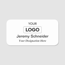 Beruflicher Name des Logos Namensschild