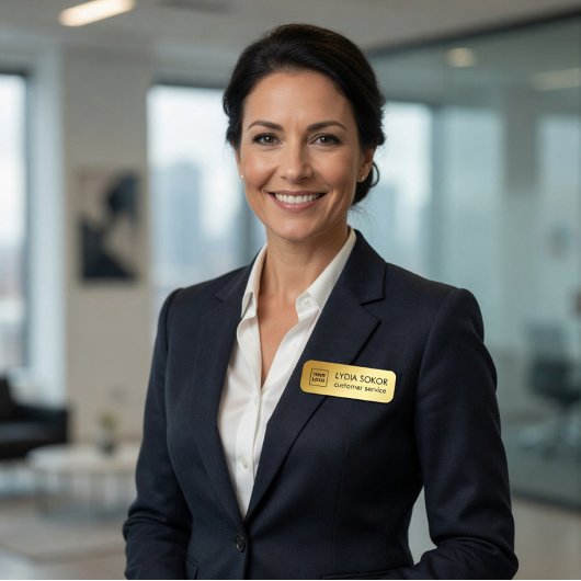 Beruflicher Name des Logos Namensschild