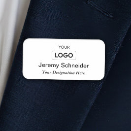 Beruflicher Name des Logos Namensschild