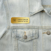 Beruflicher Name des Logos Namensschild (Beispiel)