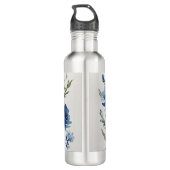 Beruflicher Name für Blumenmuster Edelstahlflasche (Rückseite)