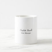 Beruflicher Name für Minimalistische Handschrift Kaffeetasse (Mittel)