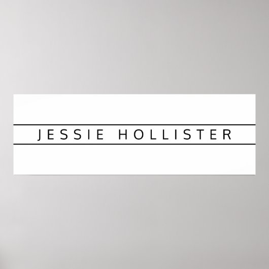 Beruflicher Name Poster (Vorne)