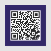 Beruflicher Name-Tag mit Scanner-QR-Code Namensschild (Vorderseite)