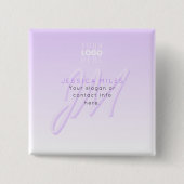 Beruflicher Name und Slogan | Helllila Button (Vorderseite)