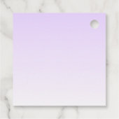 Beruflicher Name und Slogan | Helllila Geschenkanhänger (Rückseite)