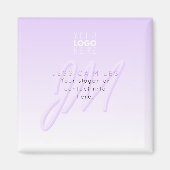 Beruflicher Name und Slogan | Helllila Magnet (Vorne)