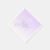 Beruflicher Name und Slogan | Helllila Serviette (Ecke)