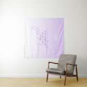 Beruflicher Name und Slogan | Helllila Wandteppich (Beispiel (Horizontal))