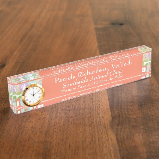 Beruflicher ・ namensplakette (Seite)