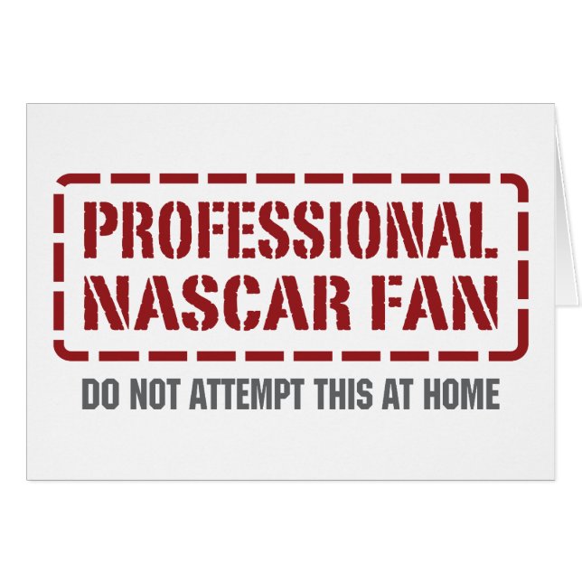 Beruflicher NASCAR Fan (Vorderseite (Horizontal))