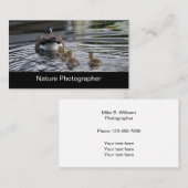 Beruflicher Natur-und Tier-Fotograf Visitenkarte (Vorne/Hinten)