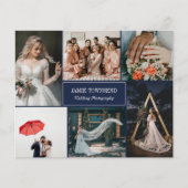 Beruflicher Navy-Foto Collage Fotograf Flyer (Vorne)