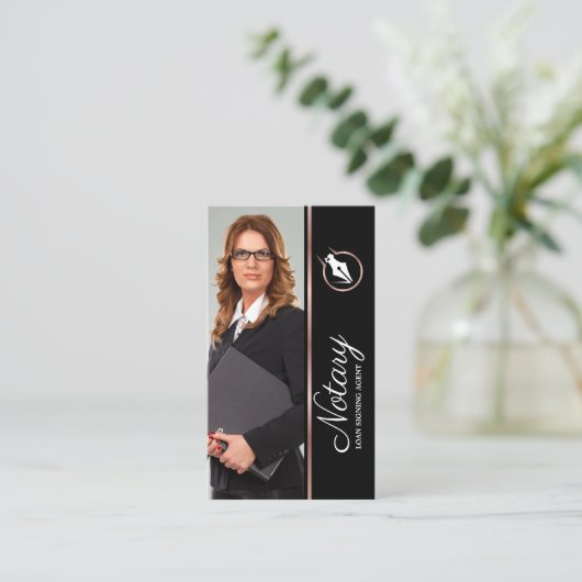 Beruflicher Notar-Agent Signing Consultant Visitenkarte (Stehend Vorderseite)