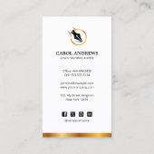 Beruflicher Notar-Agent Signing Consultant Visitenkarte (Rückseite)