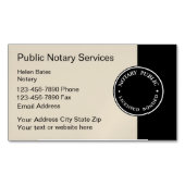 Beruflicher Notar Magnetische Visitenkarte (Vorderseite)